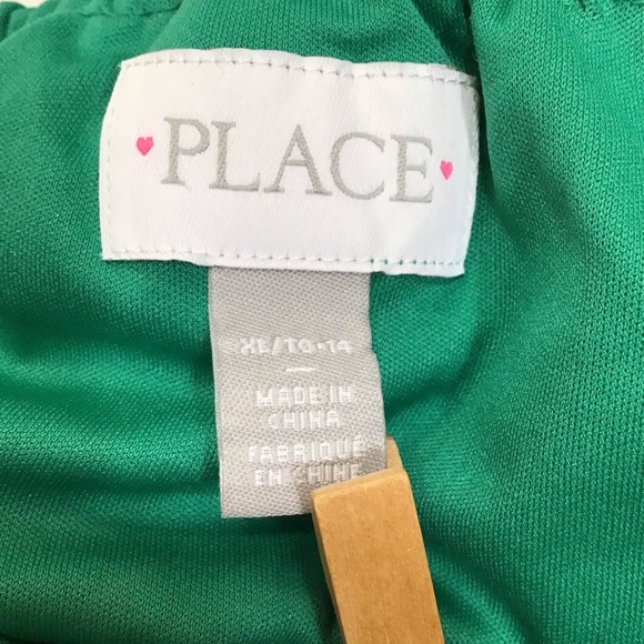 The Childrens Place Dress  Girls Sz XL 14 Green Floral Halter Chiffon Hi Low - Picture 10 of 14